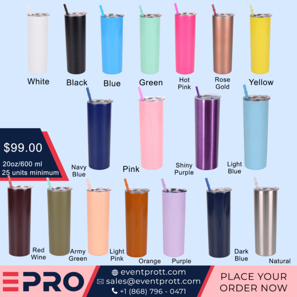 20z Skinny Tumbler (Fully Customizable) - Image 2